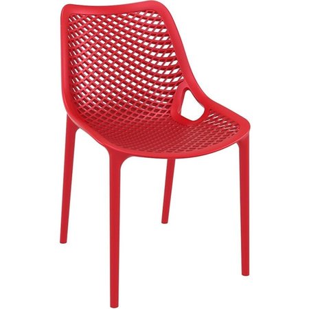 FINEFABRICS Air Outdoor Dining Chair  Red - Set of 2, 2PK FI625239